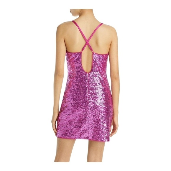 BCBGMaxAzria Sequined Mini Party Dress NWT - Picture 3 of 5